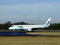 G-FBEK @ EGPH - flybe E190 arrives at EDI on runway 24 - by Mike stanners