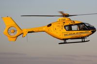 G-CGXK @ EGSH - Heli med 85 arriving from Cambridge.