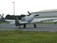 G-KITT @ EGPH - Duxford based P-40M Kittyhawk at EDI For the East fortune airshow - by Mike stanners