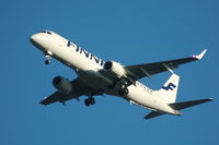 OH-LKM @ EGCC - Finnair Embraer ERJ-190-100LR on Approach. - by David Burrell