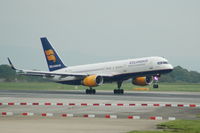 TF-FIN @ EGCC - Icelandair Boeing 757-208 taking off. - by David Burrell