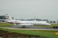 N650PL @ EGCC - Gulfstream Aerospace GV-SP being positioned. - by David Burrell