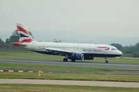 G-EUYB @ EGCC - British Airways Airbus A320-232 - by David Burrell