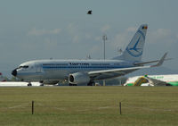 YR-BGG @ LOWW - Tarom Retro Boeing 737 with Hooded Crow - by Thomas Ranner