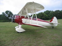 N77ED @ 2TE2 - N77ED prepping for Stearman Memorial Day Fly Over at Flying Oaks Tx. - by E.Oltheten