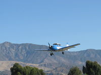 N8667H @ SZP - 1947 North American NAVION, Continental IO-520 285 Hp upgrade, Young Eagles Flight, on final Rwy 22 - by Doug Robertson