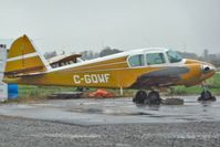 C-GQWF @ CYSN - 1954 Piper PA-23 in the rain and gloom at St Catharines , Niagara District - by Terry Fletcher