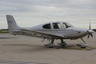 N696PG @ EGSH - Sat on stand at Saxon air.