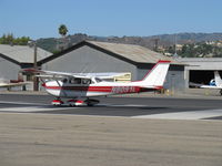 N8091L @ SZP - 1967 Cessna 172H Skyhawk, Continental O-300 145 Hp, takeoff roll Rwy 22 - by Doug Robertson