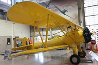 C-FAIU @ CYHM - Stearman PT-17 Kaydet, c/n: 75-2180 at Canadian Warplane Heritage Museum - by Terry Fletcher