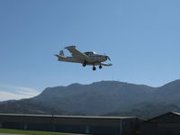 N91689 @ SZP - 1946 North American NAVION, Continental E-225 upgrade, Young Eagles Flight, on final Rwy 22 - by Doug Robertson
