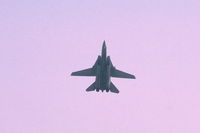 162927 @ KDPA - Air show demonstration.
35mm slide with bad developing - by Glenn E. Chatfield