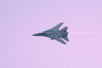 162927 @ KDPA - Air show demonstration.
35mm slide with bad developing - by Glenn E. Chatfield