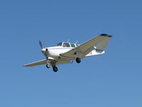 N5055B @ SZP - 1955 Beech F35 BONANZA, Lycoming O-360 conversion-unusual, on final Rwy 22 - by Doug Robertson