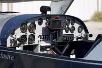 F-34AID @ LFNG - Notice left or right trottle depending on seat, left or right side stick (via ONE central stick) depending on seat as well. And no artificial horizon !!! - by Philippe Bleus