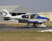 F-GNND @ LFNG - Full power, speeding up on rwy 14 for take off. - by Philippe Bleus