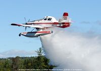 N8512L @ 52B - Water Drop over Moosehead Lake ME - by J.G. Handelman