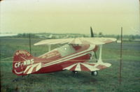 C-FNBS - my grand father leo veilleux. story sais he built this kit plane. picture taken at is personal airport compton quebec - by old veilleux diapo by patrick veilleux