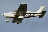 G-EEGU @ EGSH - Arriving at EGSH.