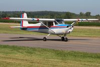 N5866E @ KVTA - Departing the EAA Fly-in at Newark, Ohio