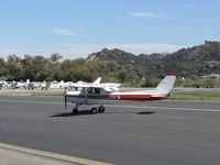N5443L @ SZP - 1980 Cessna 152 II, Lycoming O-235 110 Hp, taxi off the active - by Doug Robertson