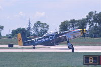 N5428V @ KDVN - Taxing in among the smoke from the Tora, Tora, Tora display.