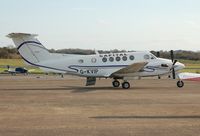 G-KVIP @ EGFH - Capital's Super King Air during a short stop at Swansea Airport. - by Roger Winser