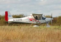 G-CEHG @ EGFH - Ikarus C42 holding prior to take off. - by Roger Winser