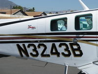 N3243B @ SZP - 1999 Raytheon-Beech A36 BONANZA, Continental IO-550-B 300 Hp, logo - by Doug Robertson
