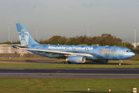 A6-EYE @ EGCC - Etihad logo jet in full Manchester City FC colour scheme - by Chris Hall