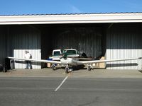 N9490P @ POC - Preparing to move ship out of hanger - by Helicopterfriend