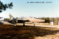 61-0050 @ RIC - F-105D 61-0050 The Boss Virginia Air National Guard Gate Guard at RIC - by Kenneth W. Keeton