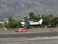 N577FA @ POC - Lifting off from runway 26L - by Helicopterfriend