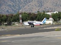 N3272R @ POC - On the runway and rolling out - by Helicopterfriend