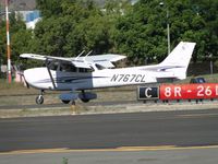 N767CL @ POC - Rolling out after landing on 26L - by Helicopterfriend