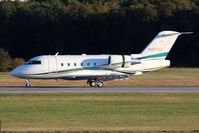 N607AX @ ORF - REL Services LLC 1990 Canadair Challenger 601 N607AX rolling out on RWY 5 after arrival from Boca Raton (KBCT). - by Dean Heald