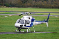 G-TVHD @ EIWT - Parked on the Heli-ramp at Weston.