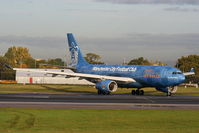 A6-EYE @ EGCC - Etihad logo jet in full Manchester City FC colour scheme - by Chris Hall