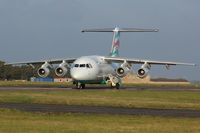 EI-RJM @ EGSH - Departing EGSH.