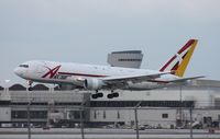 N797AX @ MIA - ABX 767 with paint peeling and a hybrid ABX/DHL tail - by Florida Metal
