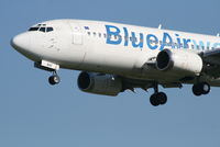 YR-BAF @ EBBR - Arrival of flight OB123 to RWY 25L