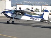 N2982A @ POC - Parked in transient parking - by Helicopterfriend