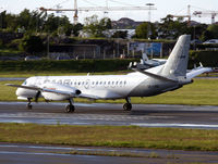SE-LRA @ ESSB - Taking off runway 30 after rain.