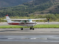 N5443L @ SZP - 1980 Cessna 152 II, Lycoming O-235 110 Hp, landing roll Rwy 22 - by Doug Robertson
