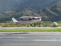 N704JH @ SZP - 1976 Cessna 150M, Continental o-200 100 Hp, takeoff climb Rwy 22 - by Doug Robertson