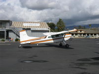 N5370E @ SZP - 1980 Cessna A185F SKYWAGON II, Eye In The Sky camera, Continental IO-550-D 300 Hp, Experimental class, taxi - by Doug Robertson