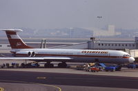 DDR-SEL @ EHAM - iL-62M at Schiphol airport Amsterdam, early 1980 's - by Jan van Andel