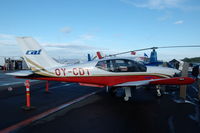 OY-CDT @ EKRK - Trinidad used by Copenhagen Air Taxi (CAT) at Roskilde airport. - by Henk van Capelle