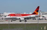 N591EL @ MIA - Avianca A318 - by Florida Metal