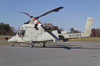 N131KA @ HKY - Kaman helicopter fueled up in Hickory.